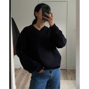 vintage eddie bauer cotton c neck knit sweater